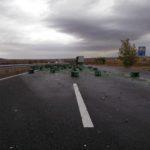 ТИР разписа каси с бира на АМ Тракия