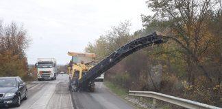 Ремонт на пътя Ямбол - Елхово