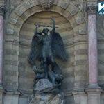 Фонтан Архангел Михаил в Париж