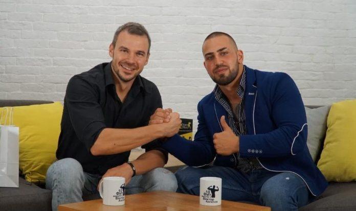 Виктор Ангелов и актьорът Ивайло Захариев