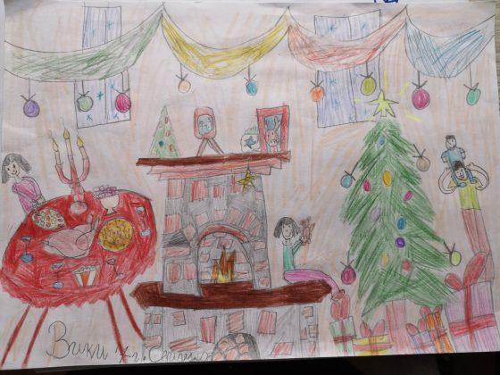 БДЖ, рисунки, Коледа
