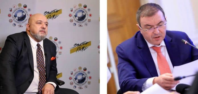 Министър Красен Кралев и министър Костадин Ангелов