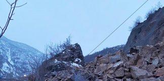 Пропаднала скална маса