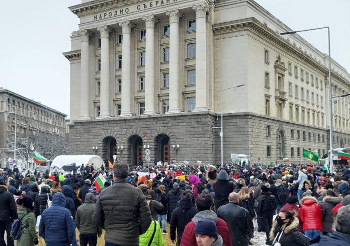 Restaurant industry protest in Bulgaria.