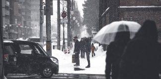 Снежна буря в Япония.