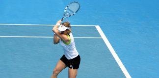 Тенисистка на корта на Australian Open.