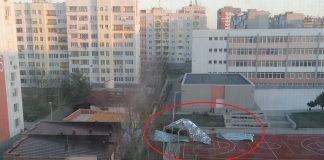 Паднал покрив в Хасково