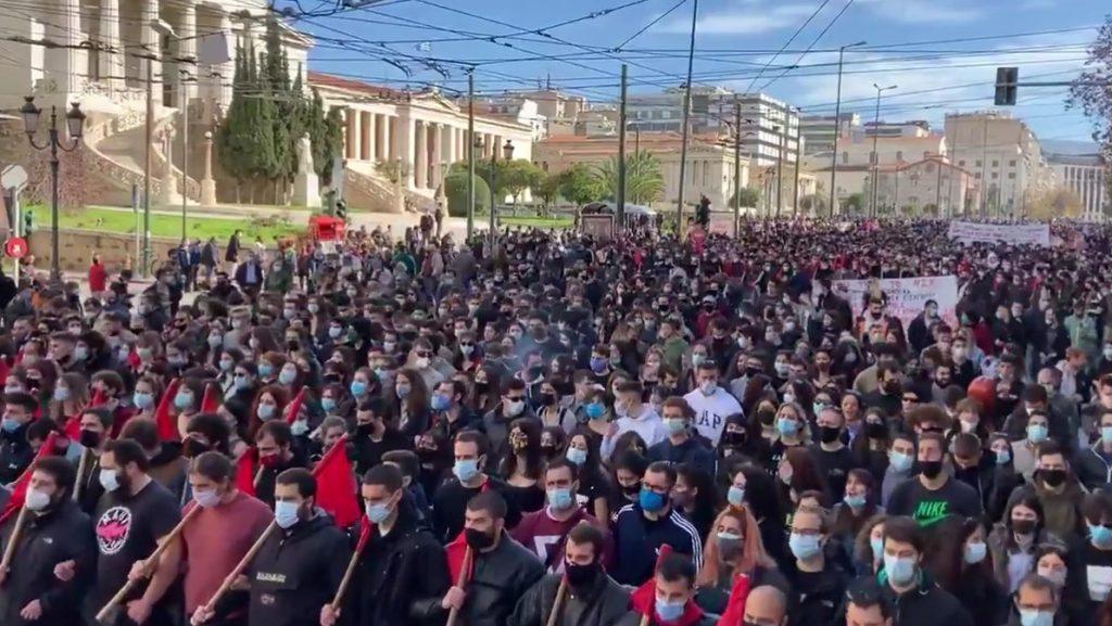 Протест на студентите в Атина