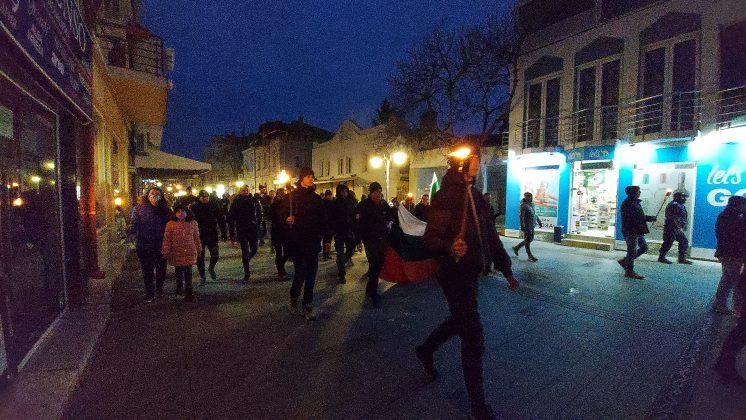 Факелно шествие в Бургас