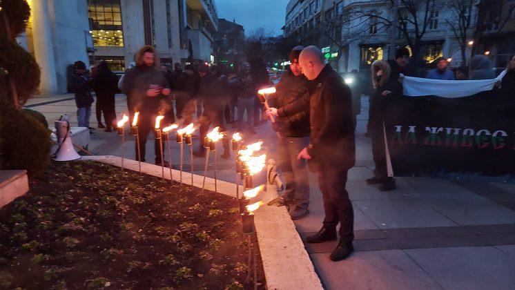 Факелно шествие в Бургас