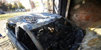 Изгорелият автомобил на Христо Гешов
