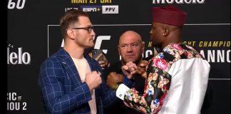 Стипе Миочич и Франсис Нгану преди "UFC 260"