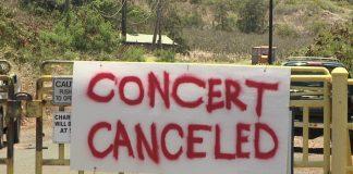 Отменени концерти