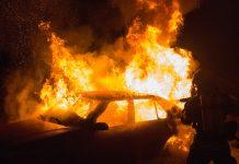 Горящ автомобил