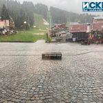 Дъжд и градушка в Боровец