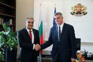 Стефан Янев проведе среща с посланика на Палестина Ахмад ал Мадбух