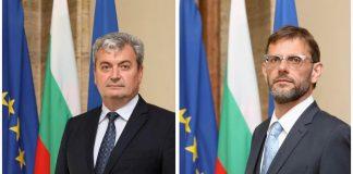 Заместник-министри на отбраната Пламен Йорданов и Александър Петров