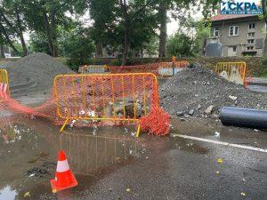 Разкопан паркинг на улица "Цариградска" в Бургас