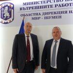 Заместник- министър Венцислав Катинов и директорът на ОДМВР- Шумен ст.комисар Владислав Мишев