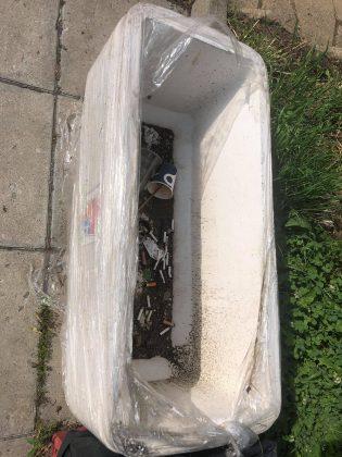 Почистена градинка