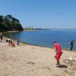 Почистване на плажа в парк "Росенец"