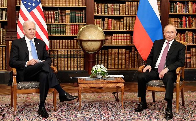 Президент Джо Байдън и президент Владимир Путин