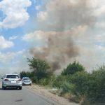 Пожар на Околовръстния път край Стара Загора