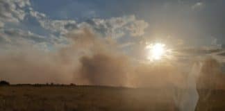 Пожар на старо сметище край Дупница