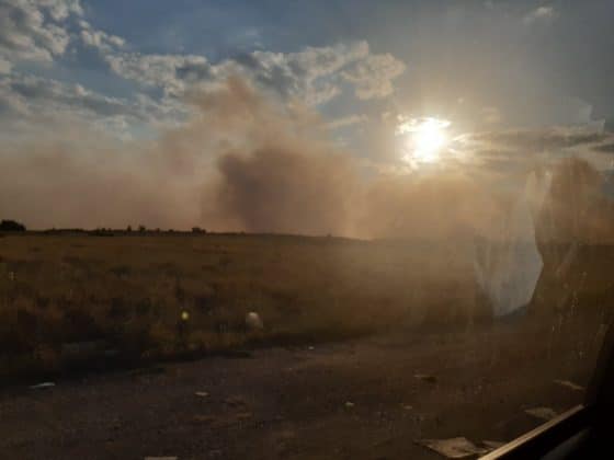 Пожар на старо сметище край Дупница
