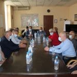 Среща на МЗ с протестиращите от Пирогов