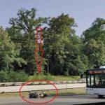 Катастрофа между автобус и мотор