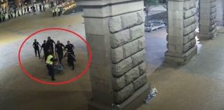 Кадри от полицейското насилие над протестиращите