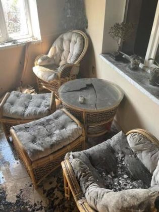 Опожарен имот