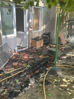 Опожарен имот