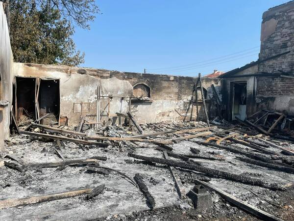 Опожарен имот