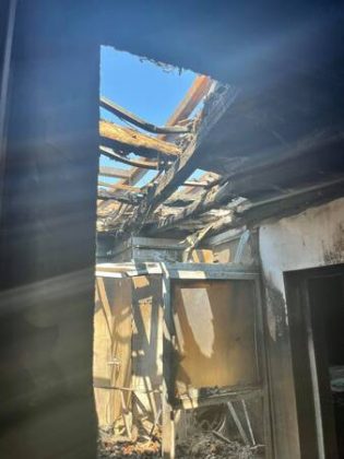 Опожарен имот