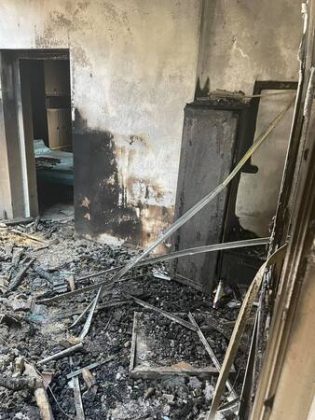 Опожарен имот