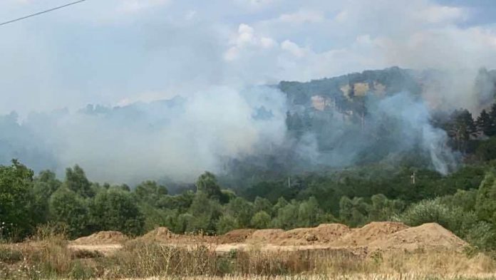 Пожар край Свиленград