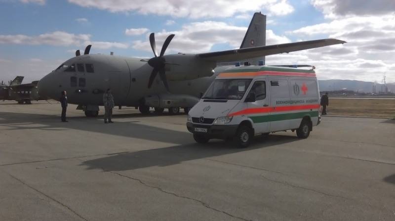 Медицински екип е бил транспортиран успешно със самолет Спартан“ при