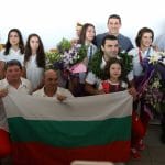 Посрещане на олимпийските медалисти по борба