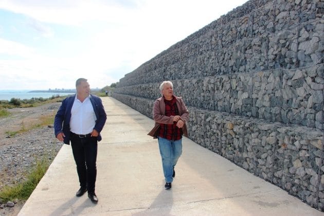 Инспекция на укрепление край "Сарафово"