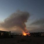 Пожар, каравани, къмпинг "Градина"