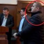 Георги Христов-Тинето по време на съдебно заседание