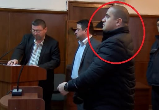 Георги Христов-Тинето по време на съдебно заседание