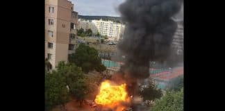 Взрив на газова бутилка