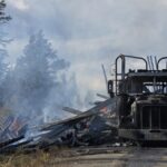 Взривен камион