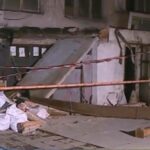 Паднала козирка на столичен блок