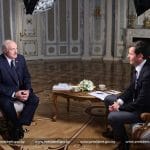 Интервю между в беларуския лидер Александър Лукашенко и екип на "CNN"