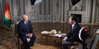 Интервю между в беларуския лидер Александър Лукашенко и екип на "CNN"