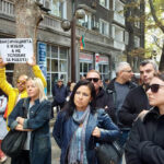 Протест срещу COVID мерки в Бургас